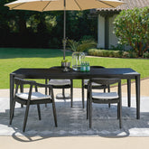 Classic Home Aria 86" Outdoor Dining Table Black Model 51005872